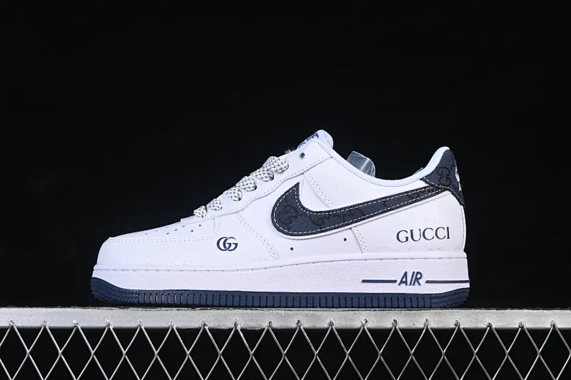 All categories Nk Air Force 1 Air Force series Nk Air Force 1 Low Air Force low-top Nike Air Force 1'07 Low Gucci joint denim blue print Air Force 1 low-top casual sneakers XX3168-196